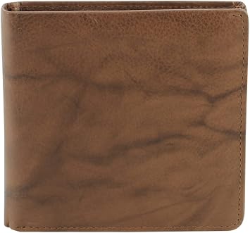 American Bison Slim Genuine Leather Bifold Wallet for Men Secure RFID Blocking Mens Wallet Durable & Classic Style Black Tan