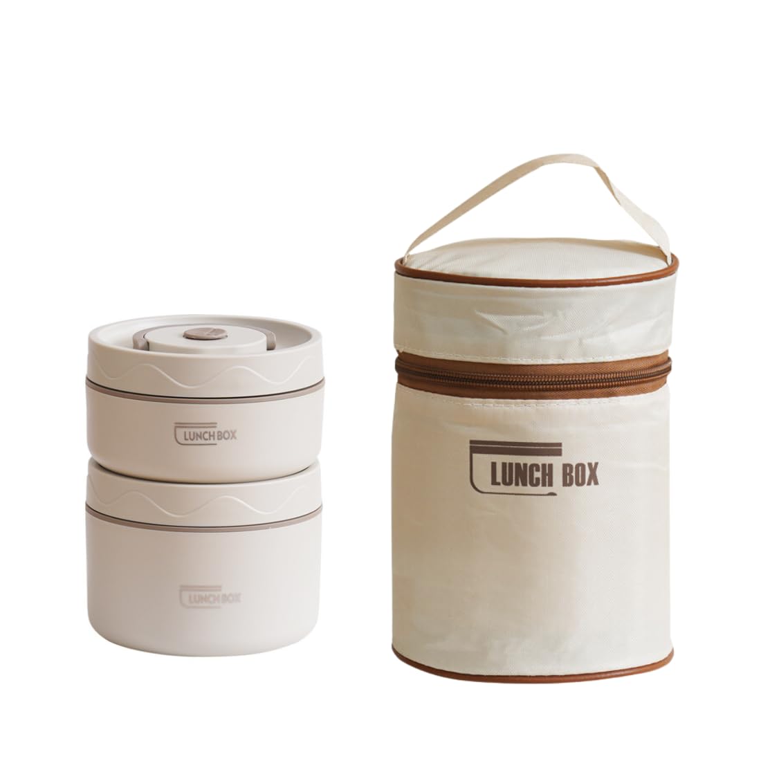 Tabletext Portable Insulated Food Lunch Container Set with Thermal Lunch Box, 4 Separate Stackable Lunch Container for Adult Kids Men Women (Jesmine White 2pcs Set with Bag) (B0CGN1J64R) Amazon Price History, Amazon Price Tracker