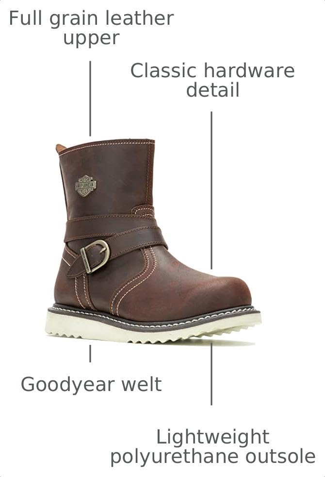 Image of Harley-Davidson Women's Jaynes 7-Inch Engineer Boots D84799