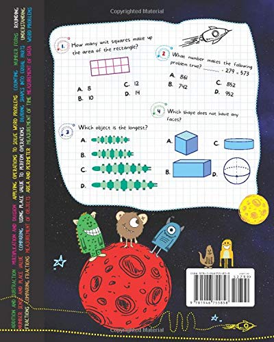 Every Day Math Practice: 1000+ Questions You Need to Kill in Elementary School | Math Workbook | Elementary School Study Practice Notebook | Grades 1-3 - Thumbnail 2