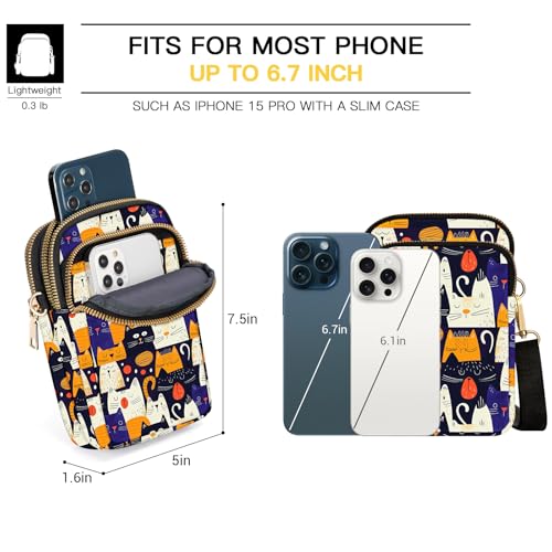 Image of YINHEXI Small Crossbody Bags for Women, Mini Cell Phone Wallet Purse, Shoulder Bag for Women and Men