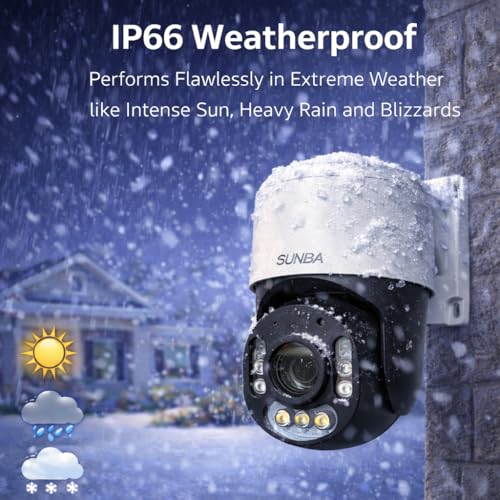 Image of 4K Mini PTZ Security Camera, 20X Optical Zoom Outdoor PoE Camera, Compact Pan Tilt Zoom Camera with Dual-Light Color Night Vision, Two-Way Audio, ONVIF, IP66 Waterproof, Remote Access (305-D20X 4K)
