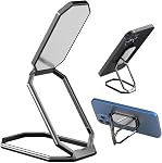 Phone Ring Holder Finger Kickstand Foldable Cellphone Stand 360° Rotation Metal Ring Grip Holder for Magnetic Car Mount Compatible with iPhone Samsung All Smartphone and iPad