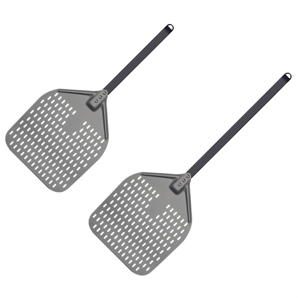Łopatka do pizzy, 1 szt., 30 cm, duża, długa, aluminiowa, łopata do pizzy z długim uchwytem, łopatka do pizzy, nieprzywierająca, okrągła patelnia, łopatka do pieczenia, łopatka do pizzy, 30 cm