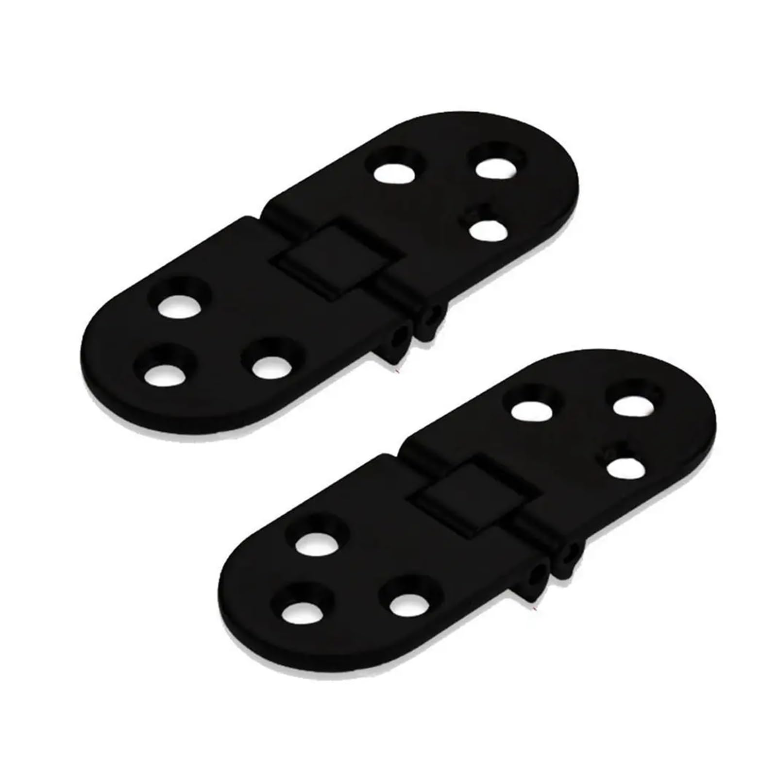 Znjamn Black 180 Degree Door Hinge Zinc Alloy Flush Hinges Cabinet Semicircle Furniture Accessories For Folding Furniture(Black)