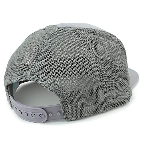 Trendy Apparel Shop Infant To Toddler Size Structured Flatbill Mesh Cap - Light Grey #TOP2