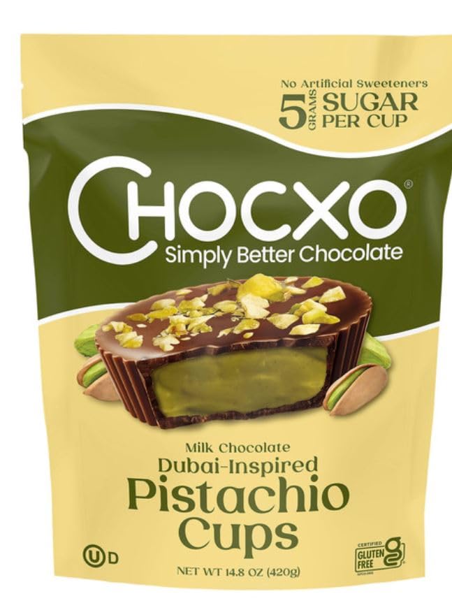 Milk Chocolate Dubai Inspired Pistachio Cups, 14.8 oz