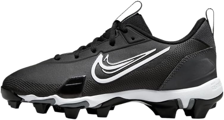 Nike Youth Force Trout 9 Keystone Low Rubber Baseball Cleats SZ 3 Black | White