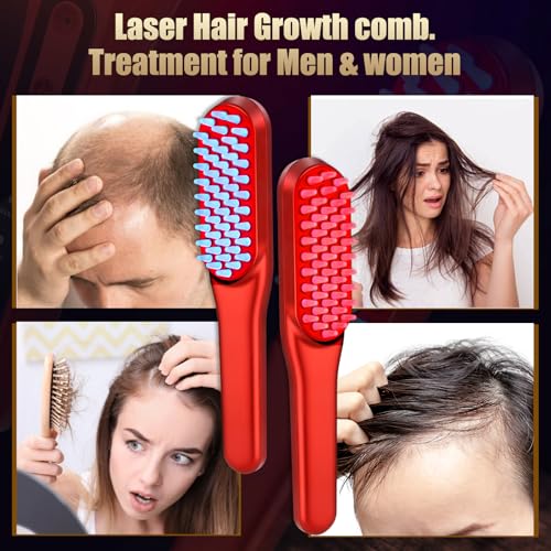 Image of Laser Hair Growth Comb,Red Light Hair Growth Treatment for Men & females（Red 1pcs ）