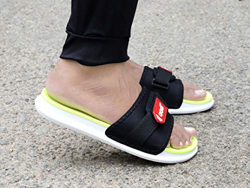 Image of AADI Men's Synthetic Leather Daily Use Casual Sliders /Flip Flop & Slippers