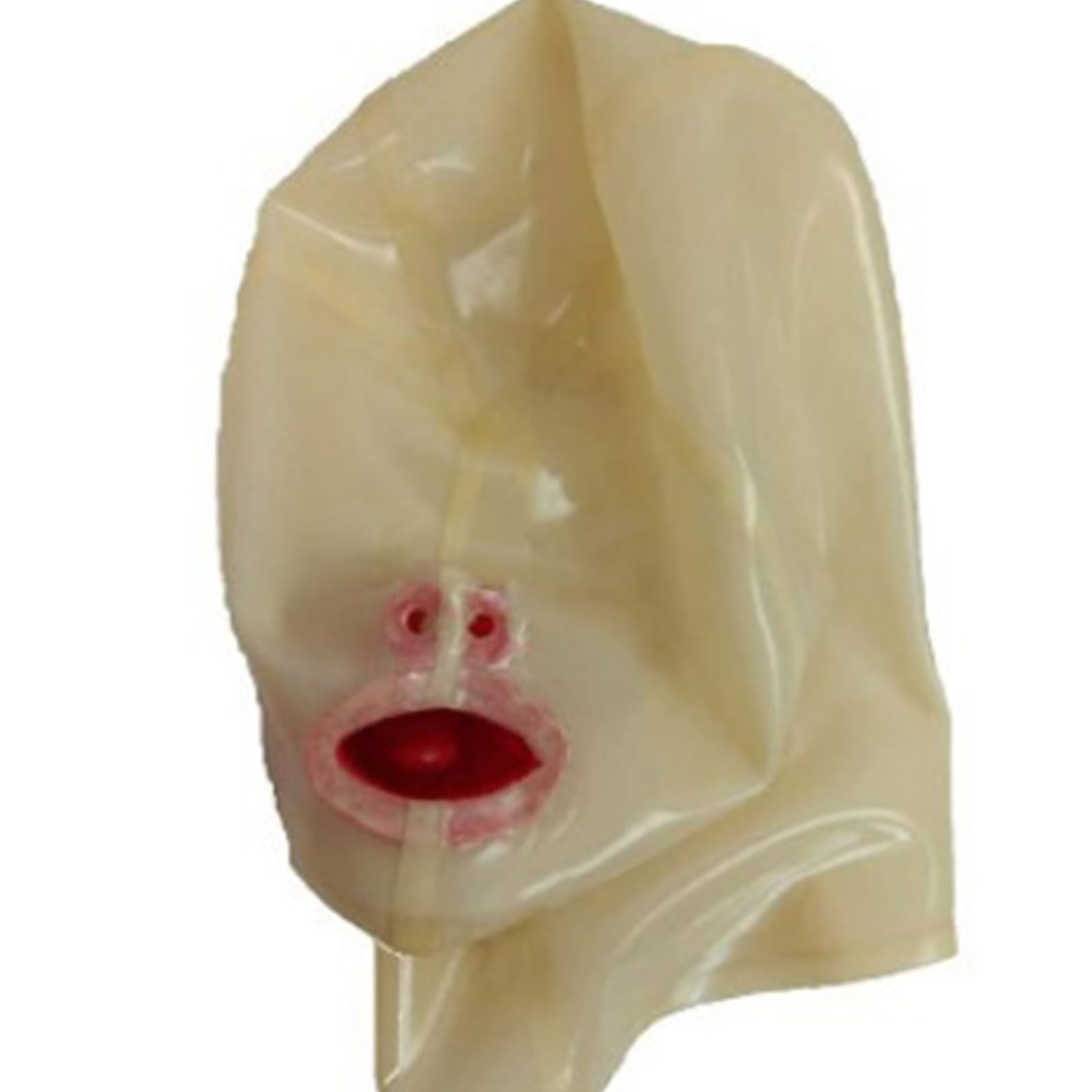 PRLBESL BDSM Latex Hood All Inclusive Unisex Adult Micropores Full Cover Hood Mask for Cosplay Handmade Special Cool(Size:S-63CM)