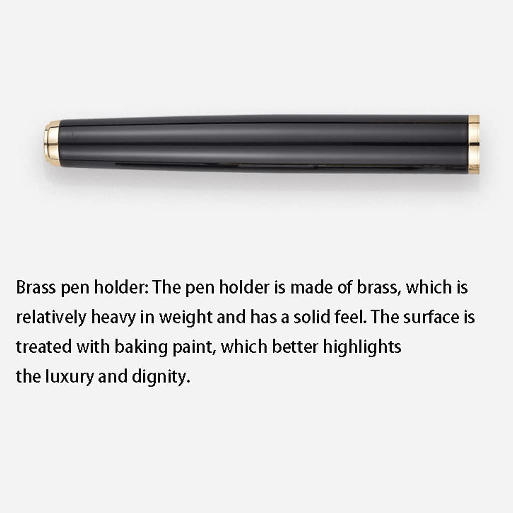 LIOONS Stylo Plume de Luxe Coffret Cadeau stylos avec poignées Confortables et 0.5mm Droite et 1mm Pointe courbée Stylo d'écriture Stylo Plume pour Hommes et Femmes