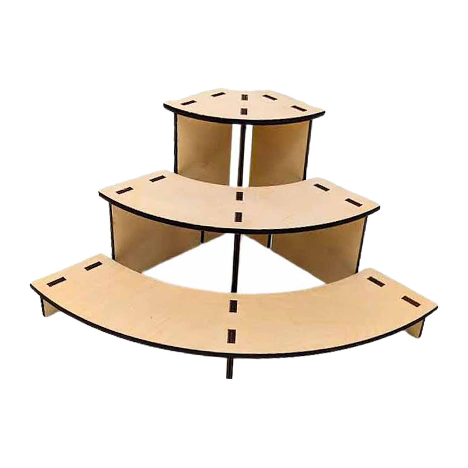 Baoblaze 3-stufiger Tisch-Ausstellungsständer für den Einzelhandel, Ausstellungsständerhalter, Eckregal für Messen, Bauernmärkte, Sammlungen, Theken, Tassen