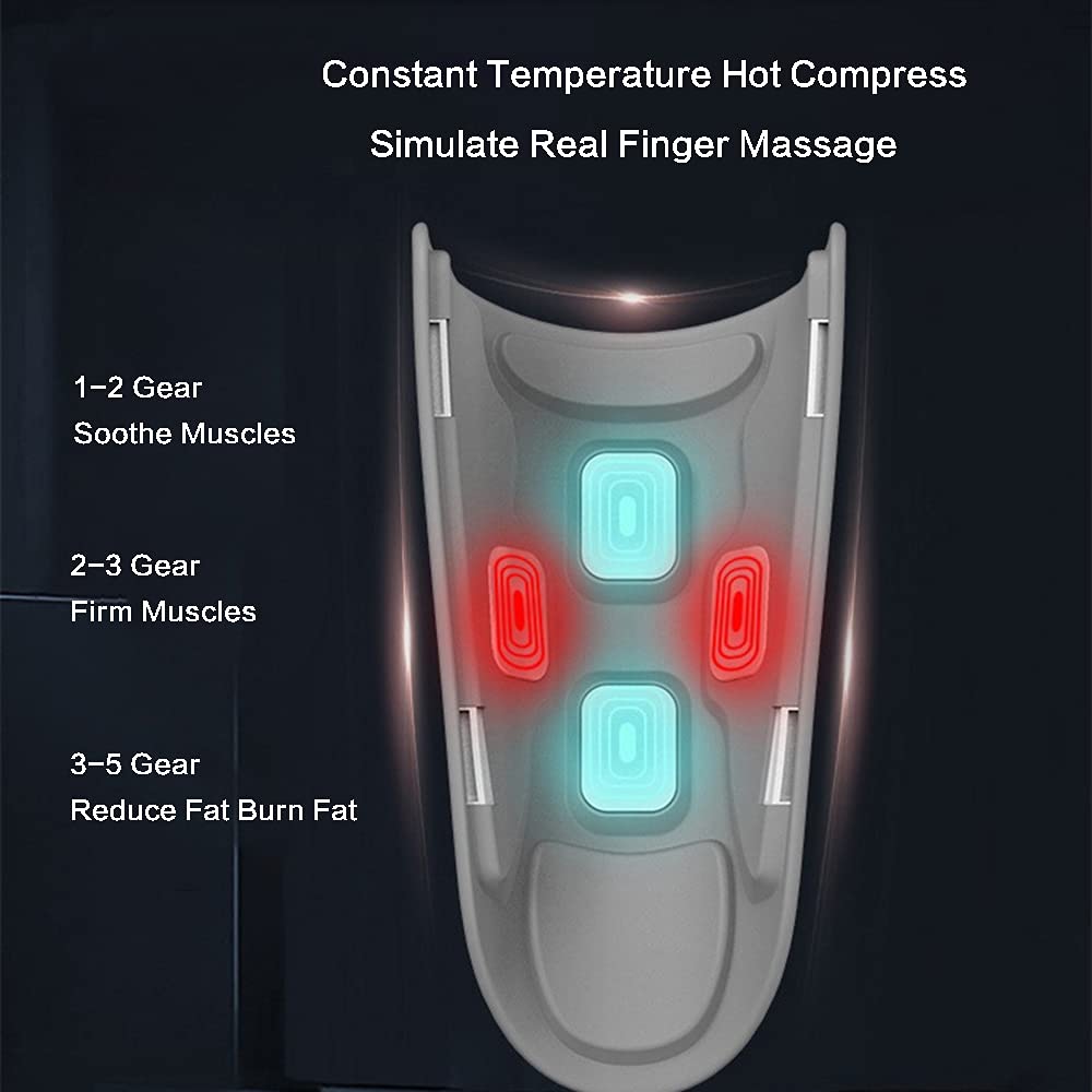 Masajeador De Piernas Inalámbrico Con Calor, 5 Intensidades Compresión Masajeador De Piernas Para Circulación Y Relajación Con Masaje De Vibración, Dispositivo De Masaje Para Piernas, Brazos, Muslos