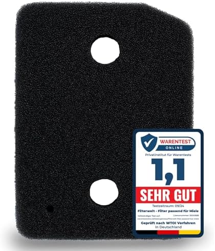 Filter passend für Miele T1 9164761 Trockner Wärmepumpentrockner Fein-Grob | 207 x 157 x 30mm | Schwammfilter Filtermatte Kondenstrockner Fusselfilter Schaumstoff Schaumfilter Spon