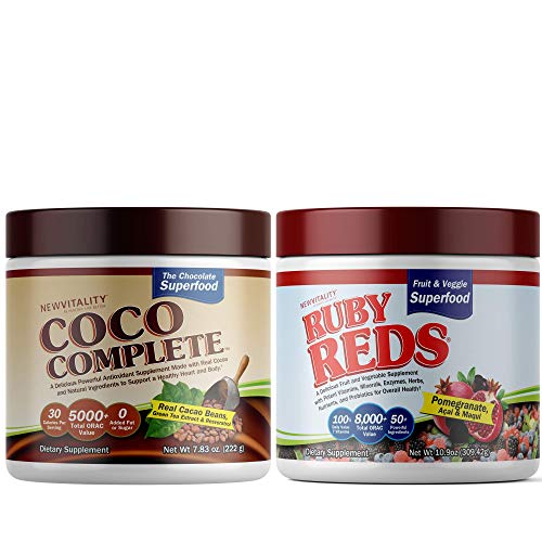 Ruby Reds | Delicious Reds Powder Fruit & Vegetable Superfood Supplement + Coco Complete | Healthy, Chocolate Superfood Powder Supplement – Energy & Immune Support, Vitamins, Minerals, Enzymes And Pro #TOP7