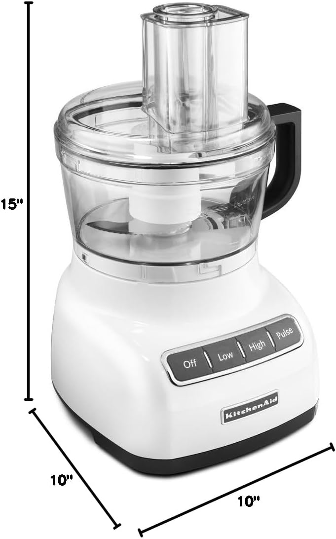 KitchenAid RKFP0711WH 7-Cup Food Processor - White (Renewed)