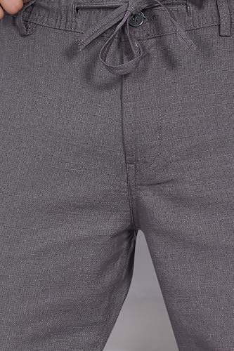 Image of DIVISIVE Men's Relaxed Fit Cotton Linen Blend Trousers