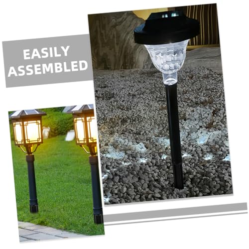 Estacas metálicas para luz solar pack de 6 unidades para césped y jardín 5