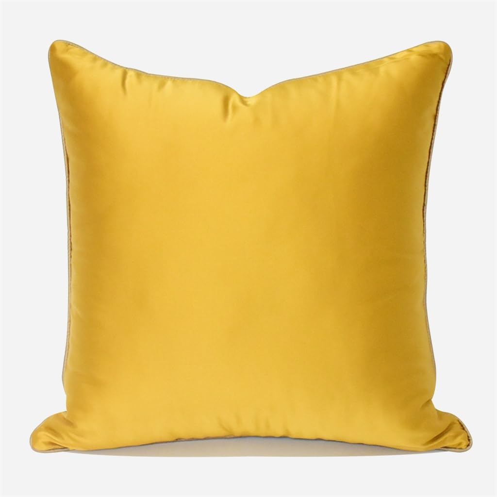 HBJWOV Yellow ometric Fan Pattern Chinese Sofa Chair Cushion Cover Living Room Hotel Throw Pillow Without Core