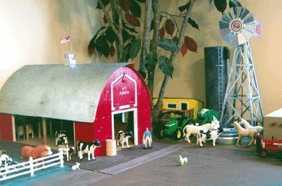 Mini 17 Inch Made in USA Windmill-Galvanized Steel Red, White & Blue Trim - Stars and Stripes