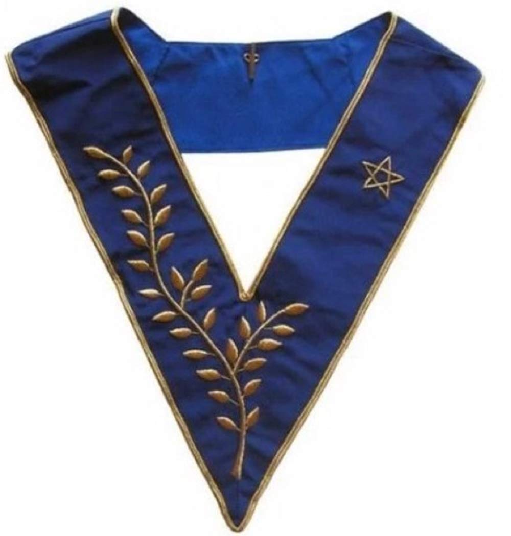 Masonic Regalia - Collare ufficiale AASR - Tre volte Potente Maestro - Ricamo a mano, Ricamo a mano, Ricamo