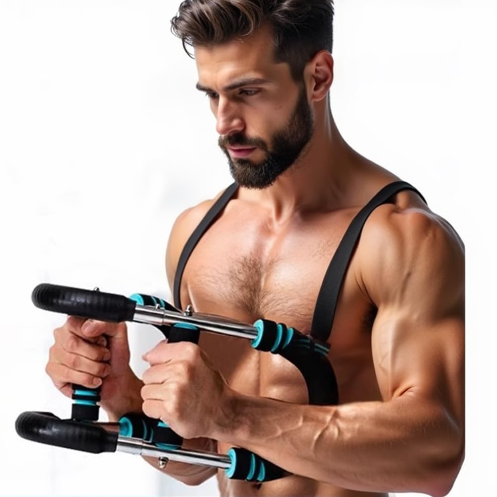 Shaker Twister Arm Trainer, 18-45,4 kg, équipement d'entraînement de poitrine réglable, entraîneur de bras, entraînement de bras Twister, barre portable Power Twister, design amovible, fitness
