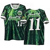 HAIKEE(ハイキー) 1994年 復刻版 三浦知良 ヴェルディ川崎 No.11 ユニフォーム サッカー ウェア 通気性 クラシック 男女兼用 大人 記念シャツ 非公式 (L,11番)