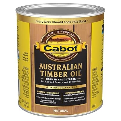 Cabot 140.0003400.005 Australian Timber Oil, Quart, Natural