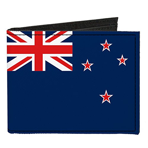 Buckle-Down Canvas Bi-fold Wallet-New Zealand Flag