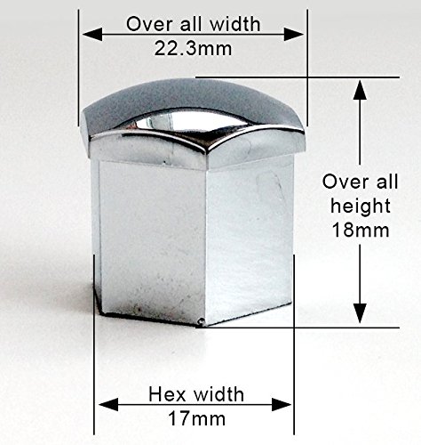 Tappi protettivi da 17 mm per bulloni e dadi