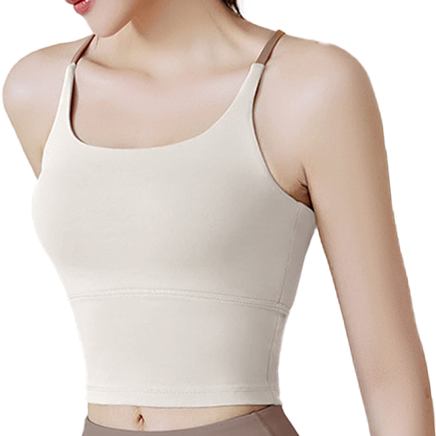 Dress CiciStrappy Longline Bra, Sports Crop Top, Yoga Bra