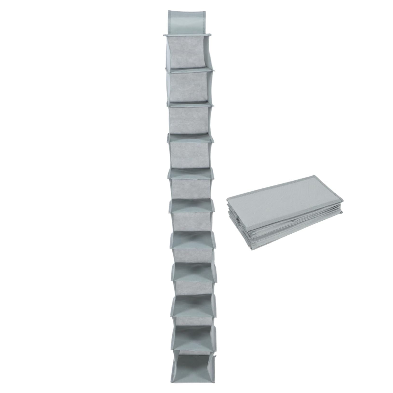 KOMBIUDA Multi-layer Portable Shoe Organizer Hanging Storage Pouch for Closet Foldable Design for Easy Use Bedroom Bathroom Office Space-saving for Tidy Spaces