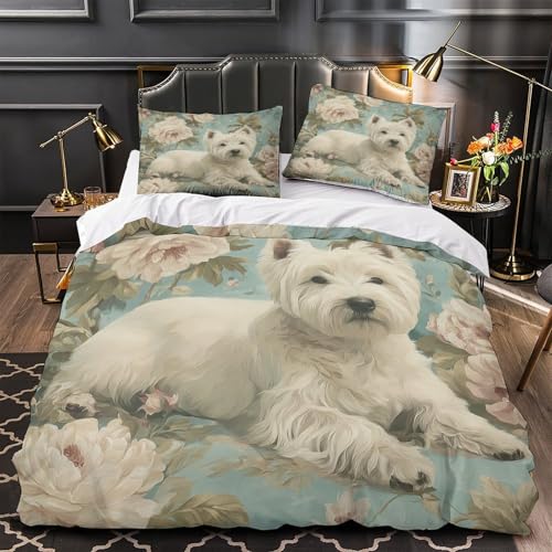 Housse de couette Westie抗过敏拉链款200x200双人床品 - 2
