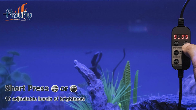Pawfly Aquarium LED-licht 24/7 uittrekbaar aquariumlicht met volledig