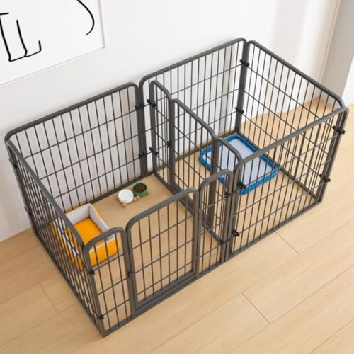 Lapakey�y�b�g�T�[�N�� �� �T�[�N���P�[�W �y�b�g�t�F���X �h�A�t�� �u������ �� ���� �P�[�W ���^�� �Z�b�g �ڑ��� �ȒP�g�ݗ��� �H��s�v �܂肽���� ���p ���� ���O (����120 ��60 ����70cm�i�d�؂���t���j,�u���b�N)