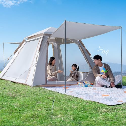 Carpa de camping portátil de apertura rápida para 1 persona miniatura 3