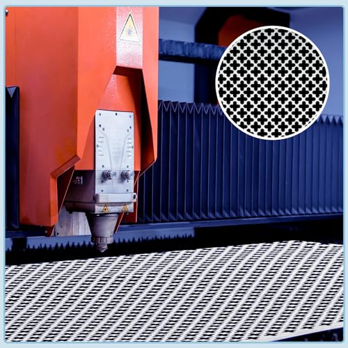 image for Gisafai 4 Pcs Cloverleaf Aluminum Sheet 2 Feet by 3 Feet Perforated Me