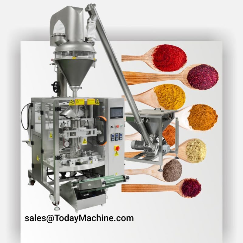 Nut Potato Chip Crisp Collar Automatic Multihead Weigher Sachet Pouch Packing Auger Filling Bag Multi-Function Packaging Machine, RED, VFFS-FL-006