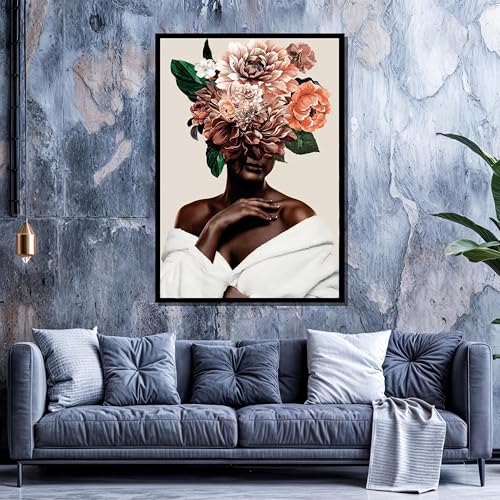 Toile femme africaine coloree pour creer une ambiance ethnique chic dans votre entree - 3