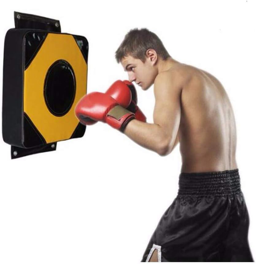 Wall Punching Bag, Boxing Pad for Taekwondo Karate Kicking Training, Square EPE Cotton Foam PU Leather Punching Pad, Size 15.7x15.7x3.9 inch