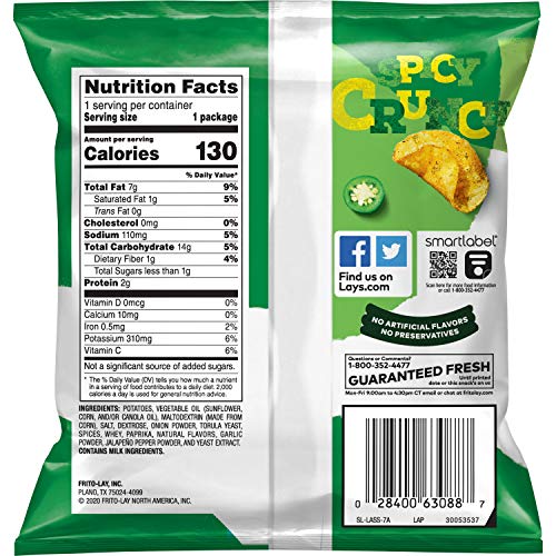 Lay'S Lay'S Kettle Cooked Potato Chips, Jalapeno thumb #2