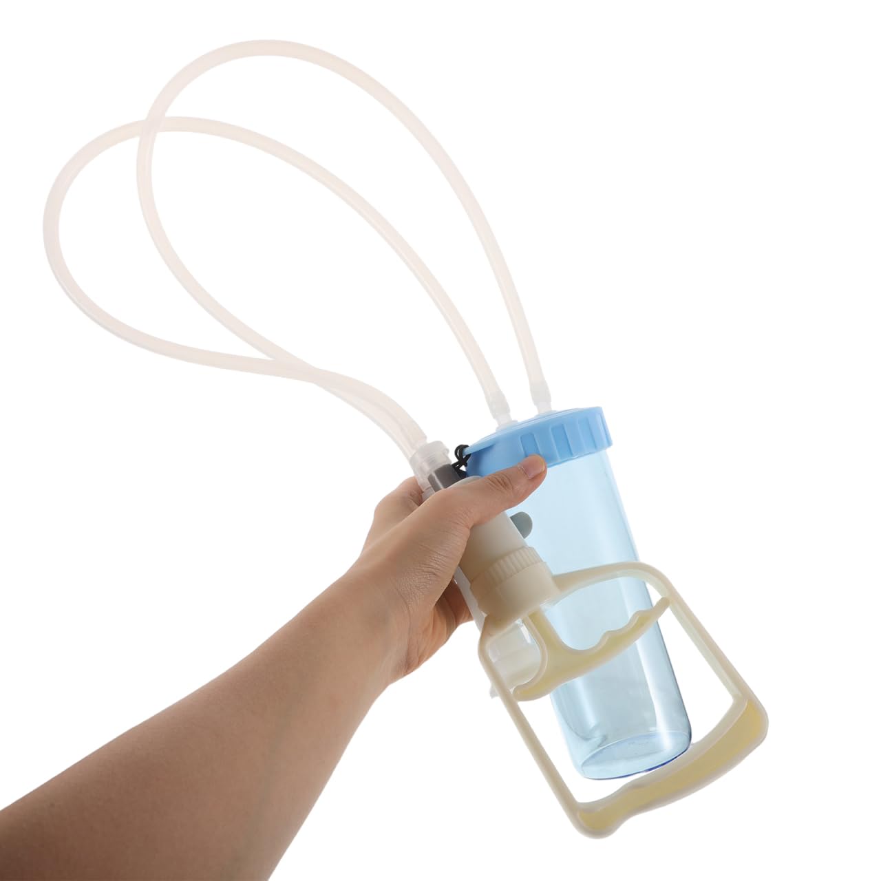 Ordeñadora Manual para Ovejas Portátil 500 G Extractor de Leche de Cabra Reutilizable Kit de Ordeño Doméstico Ligero para Granja y Uso Exterior