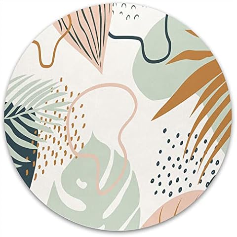 Atufsuat Mouse Pad, Premium-Textured Small Round Mousepad 7.9 x 7.9 Inch, Cute Mouse pad for Wireless Mouse, Waterproof Non-Slip Rubber Base Mouse Mat for Laptop PC Office Women Men Cover