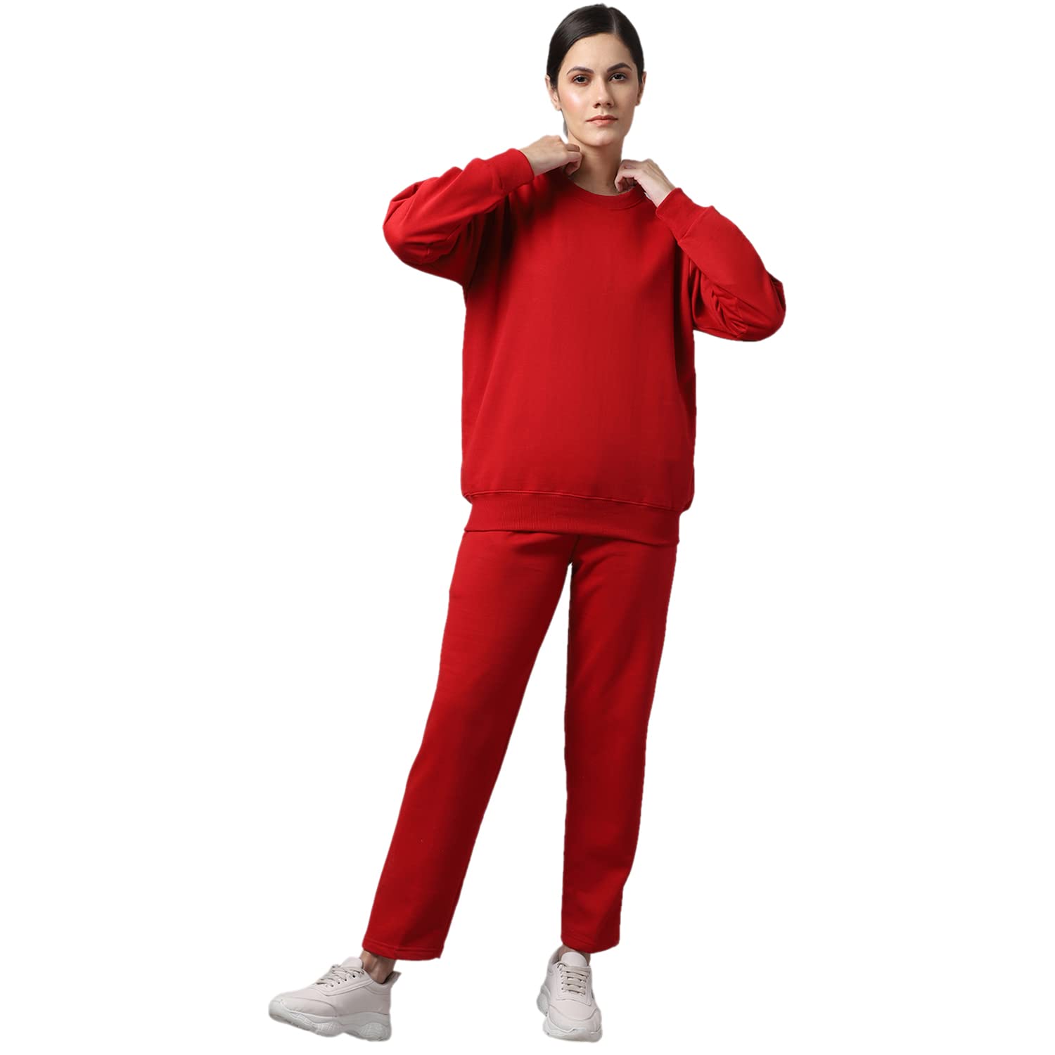 Fleece Tracksuit Co-ord Set for Women-_SW_RN_LOWER_002-P-image-26