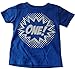 Custom Kingdom Baby Boys' "One" Superhero First Birthday T-Shirt (12 Months, Royal Blue)