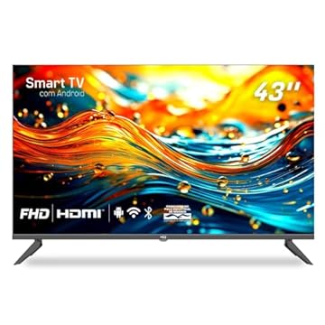 Smart TV 43" HQ HQSTV43N LCD LED FHD - Com Wi-Fi, 3 HDMI, 2 USB