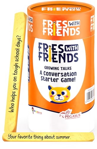 Image of Popcorn Stick Game for Kids, Teens, and Adults, Fun Questions & Conversation Starter Party Games, Fries with Friends (Growing Talks) 120 Double-Sided Ice Breaker Sticks Play for Age 10, 11,12,13