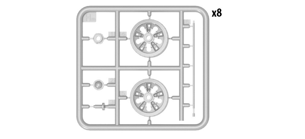 Miniart 1:35 -T-55/T-55A Wheels Set, Various, Various - Image 4