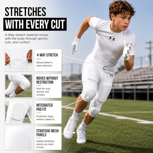 Image of Under Armour Gameday Armour Integrated Football Pant Youth